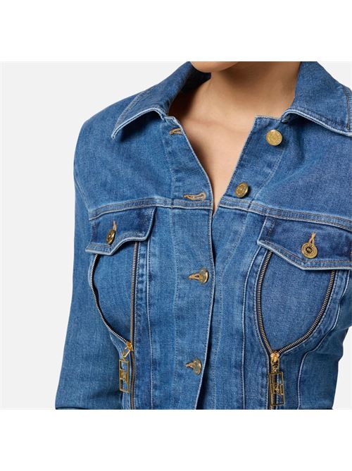 Tuta in denim con zip e spalline ELISABETTA FRANCHI | TJ33I46E246E2104